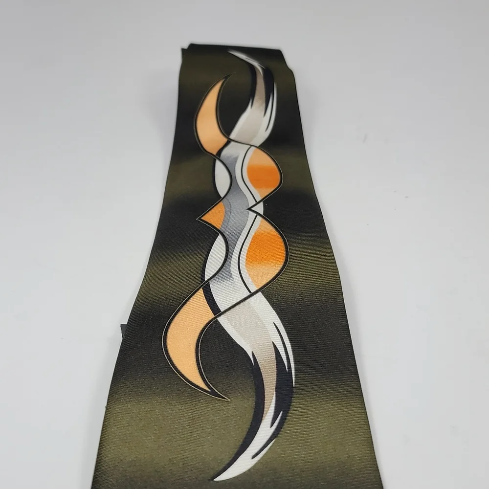 👔👔👔Shlomi Haziza Dance Sculpture Rendering Handmade Silk Tie. - Picture 8 of 8